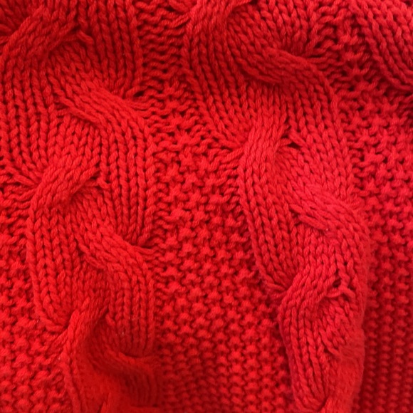 Worn twice Red poncho/sweater - Picture 3 of 3